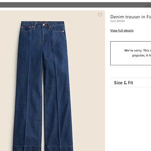 J Crew Denim Trouser